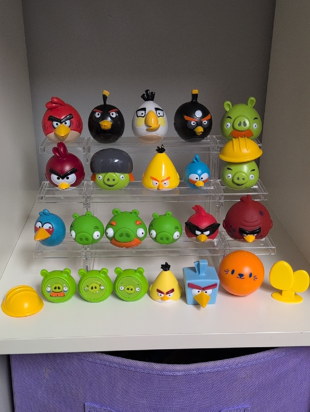 Y2K Angry Birds Mini Toys Figures Lot 2" Assorted Angry Birds Pig Collectible